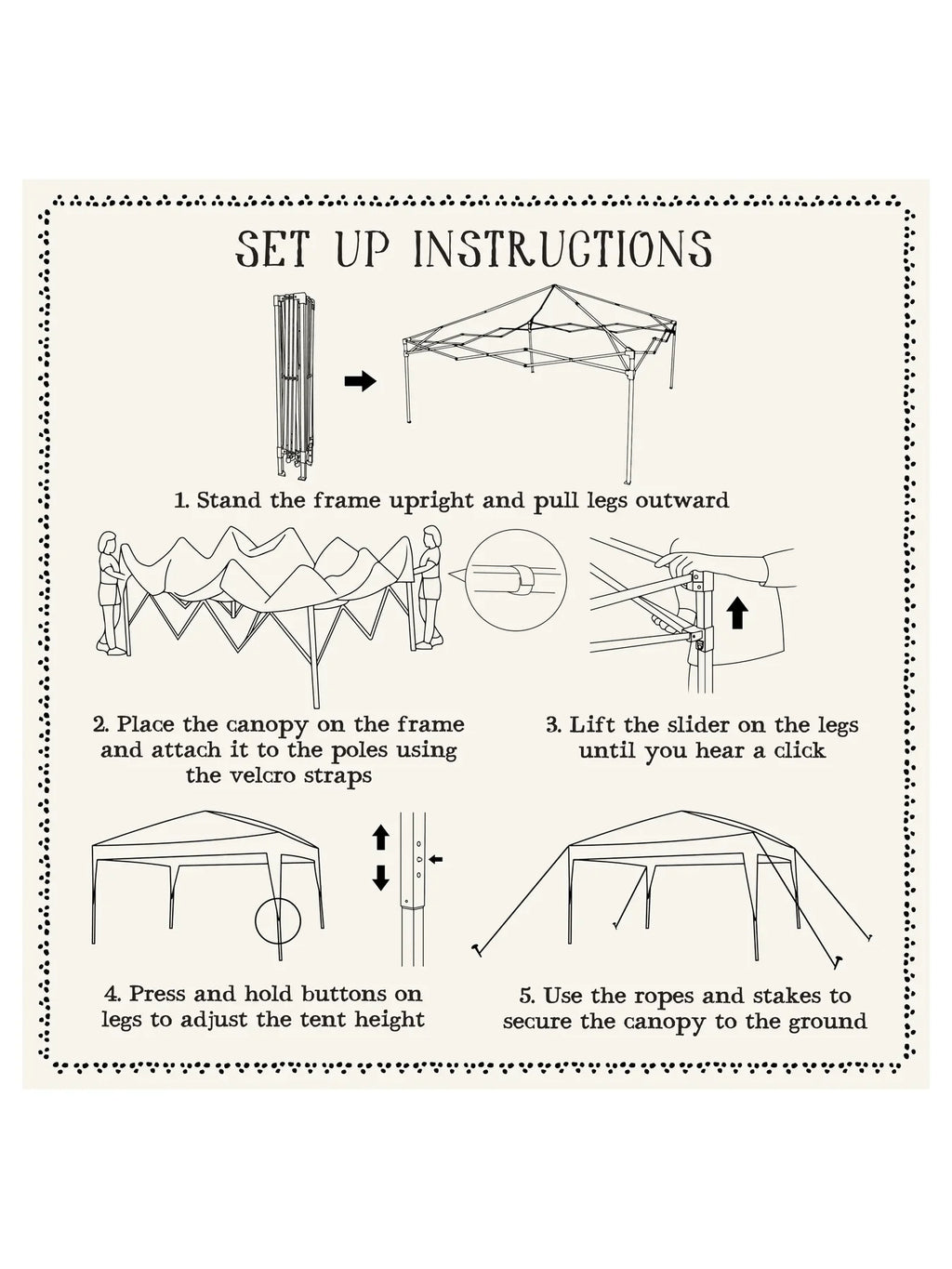 Live Happy Instant Canopy Tent